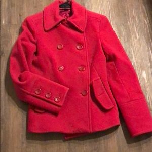 Pink pea coat